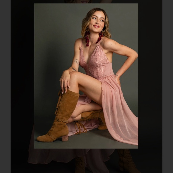 NWT Katharina Dress M Nude Blush - Picture 3 of 16